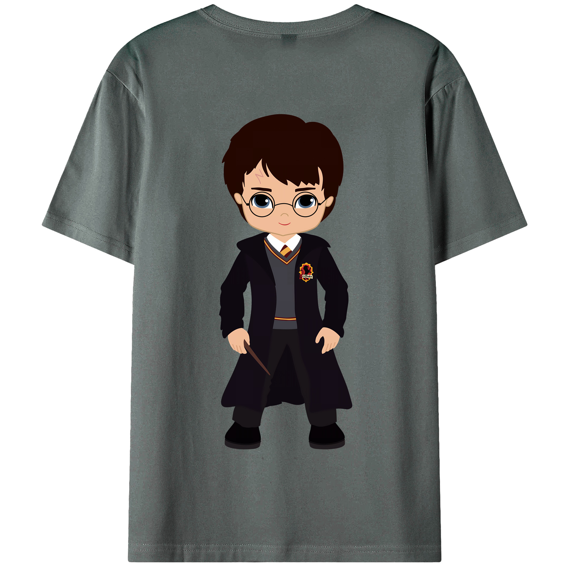 （画像用） Harry Potter ハリー・ポッターシリーズ 綿100％半袖Tシャツ（背面プリント）
